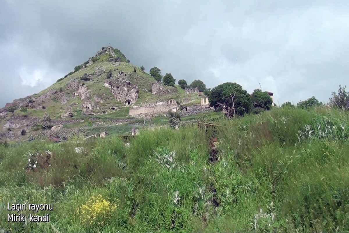 Azerbaijani MoD releases video footage of the Mirik village of the Lachin region