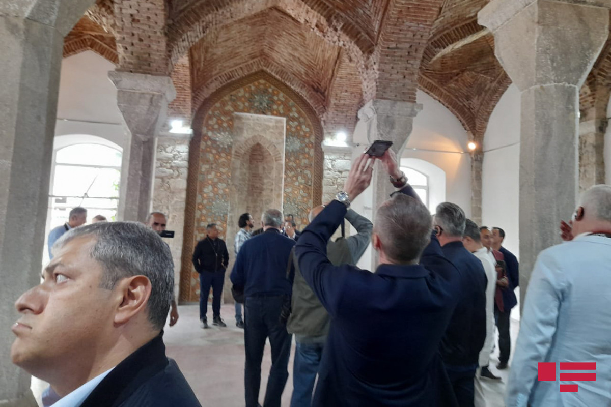 Visit of representatives of diplomatic corps in Azerbaijan to Saatli mosque in Shusha 
