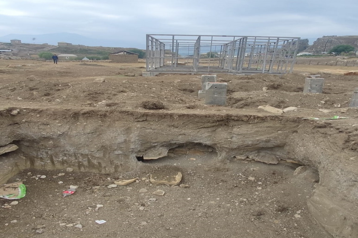 Ancient graves discovered during the construction of a school in Guba