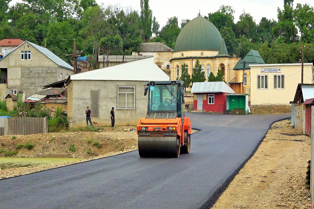 Qusarda 12,5 kilometrlik avtomobil yolunun yenidən qurulması yekunlaşır - FOTO 