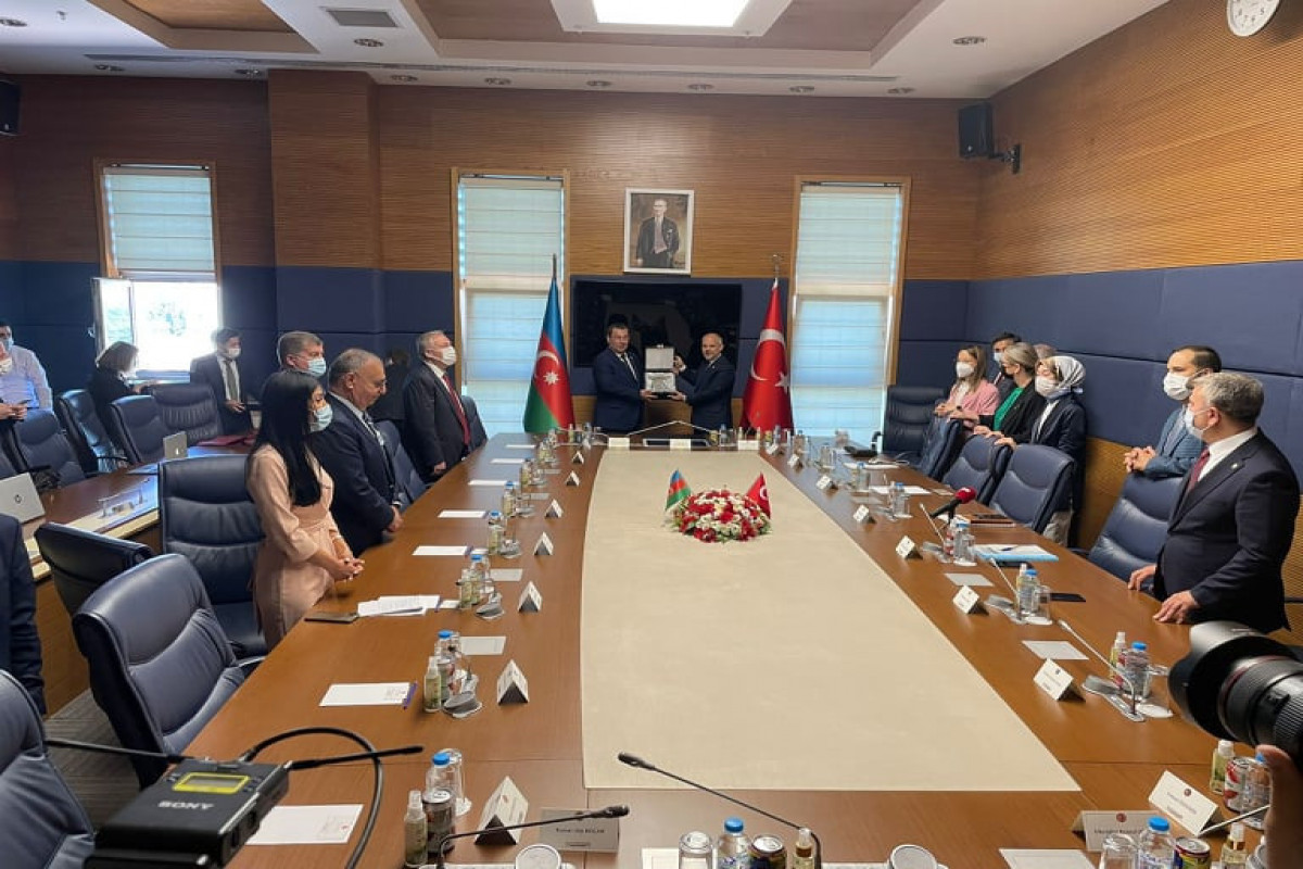 Президент Турции встретился с делегацией Милли Меджлиса