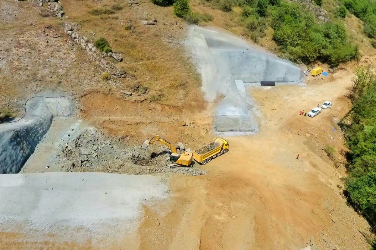 Construction of tunnels on Ahmadbeyli-Fuzuli-Shusha highway begun-PHOTO 
