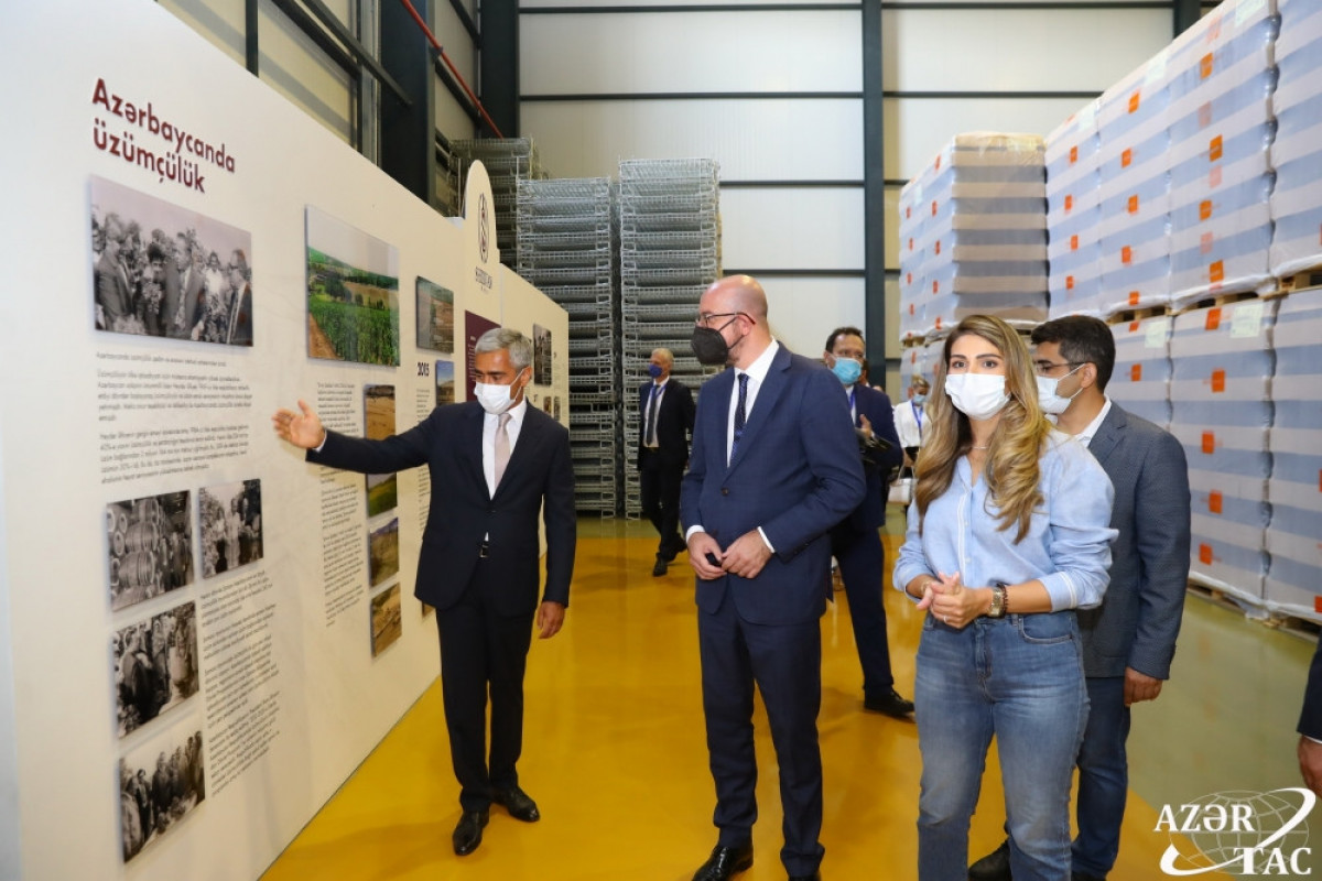 President of European Council Charles Michel attends presentation of number of projects in Shamakhi