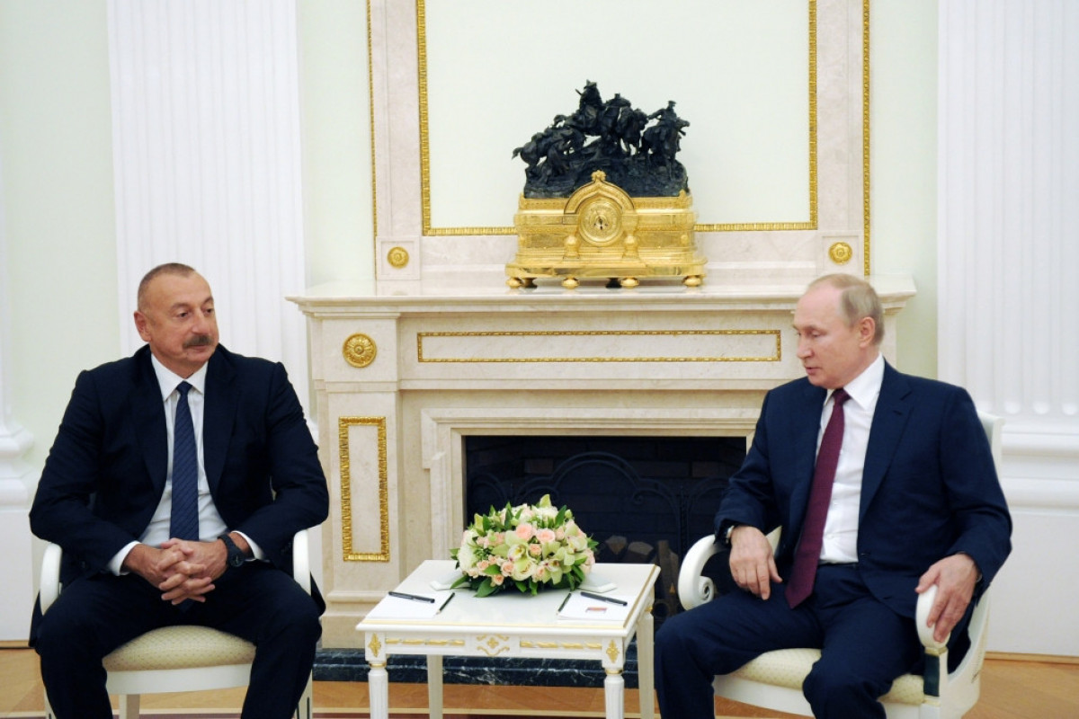 Azərbaycan Prezidenti İlham Əliyev və Rusiya Prezidenti Vladimir Putin