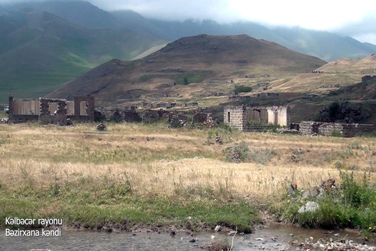 Azerbaijani MoD released video footage of the Bezirkhana village of the Kalbajar region