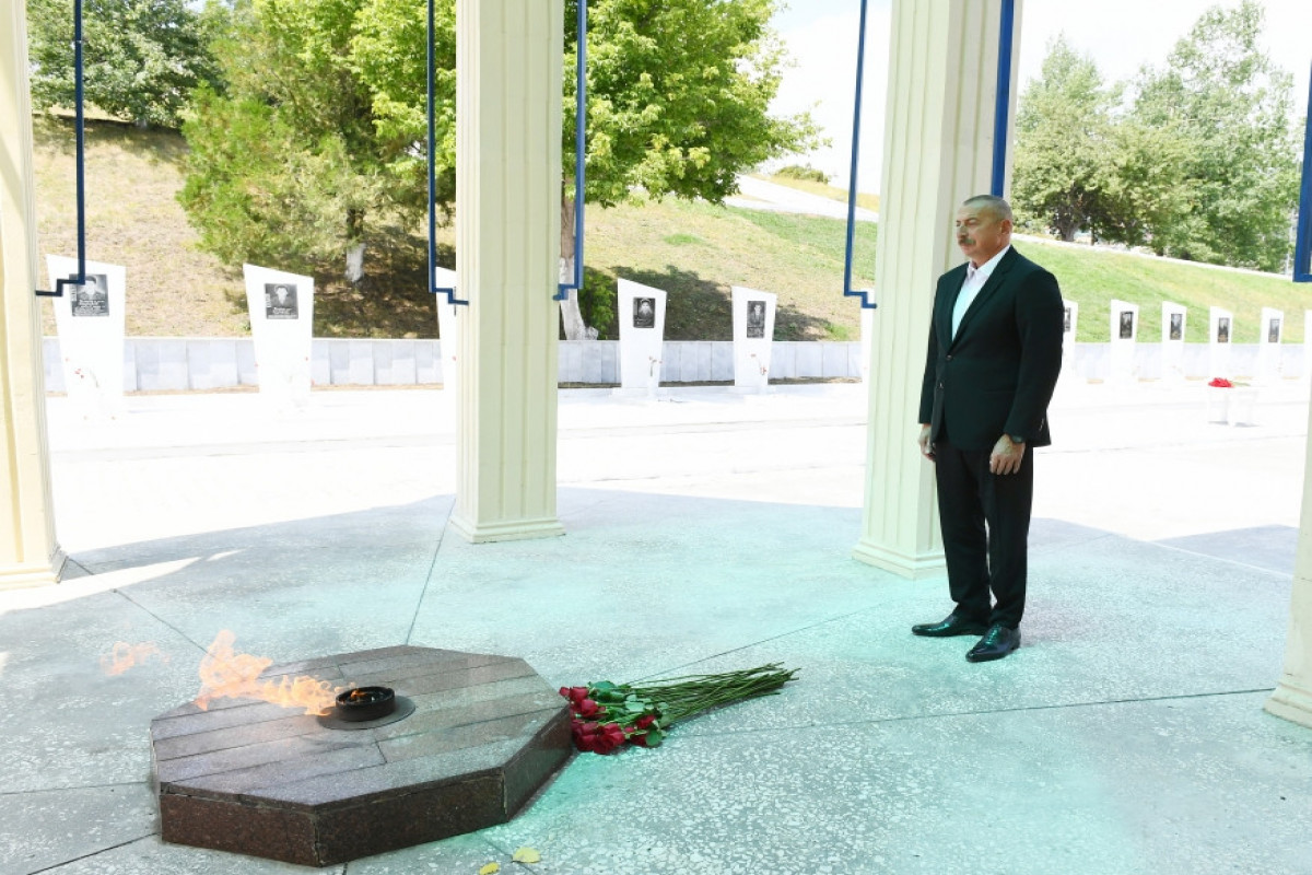Президент Ильхам Алиев посетил Аллею шехидов в Дашкесане-ФОТО -ОБНОВЛЕНО 