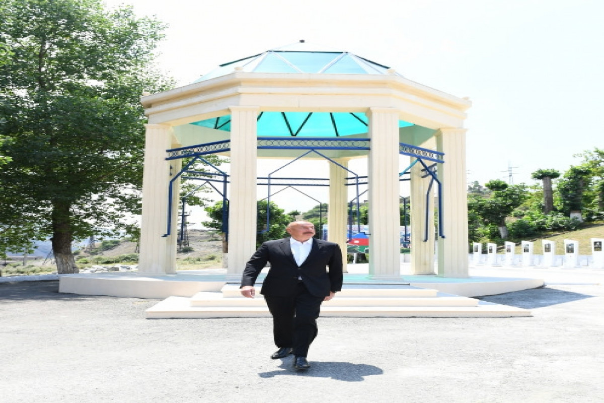 Президент Ильхам Алиев посетил Аллею шехидов в Дашкесане-ФОТО -ОБНОВЛЕНО 