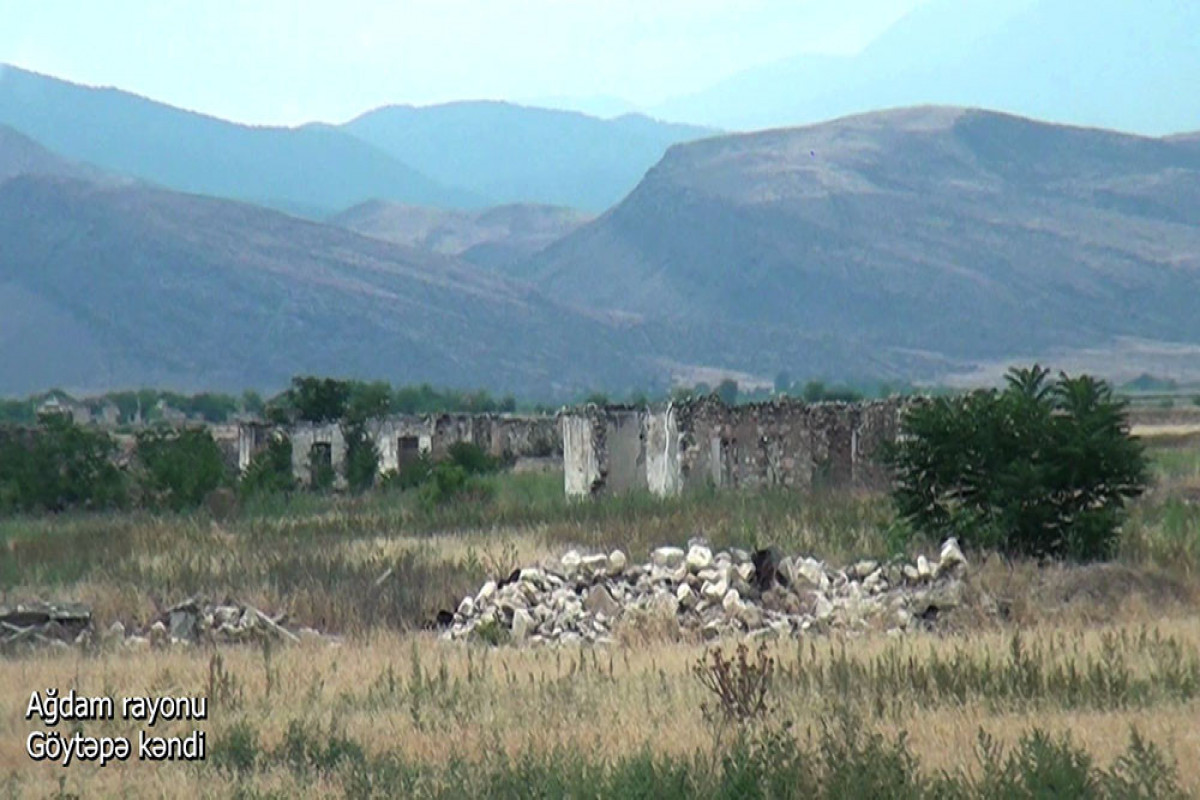 Azerbaijani MoD released video footage of the Goytepe village of the Aghdam region