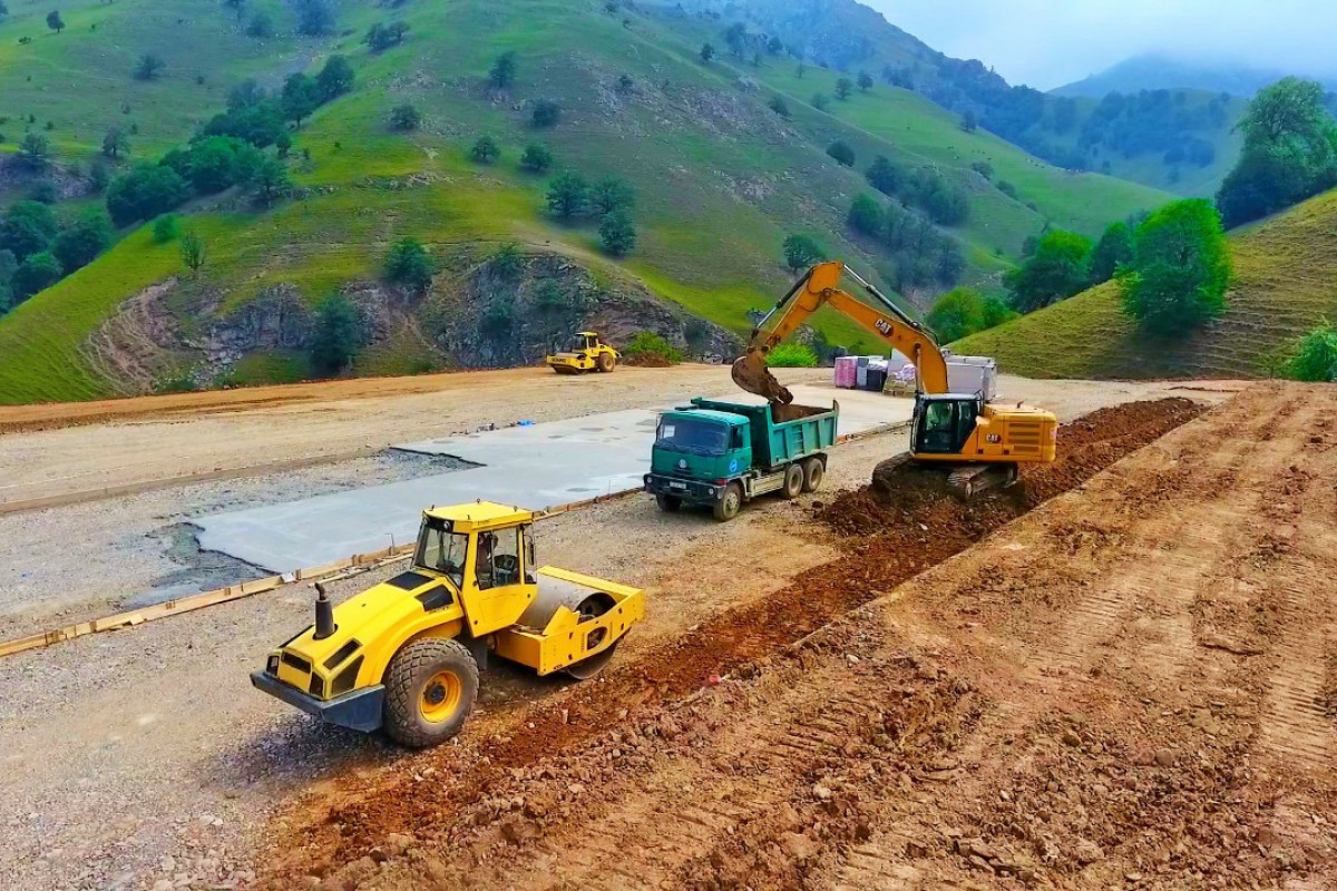 Large-scale construction of Toganali-Kalbajar-Istisu highway begun