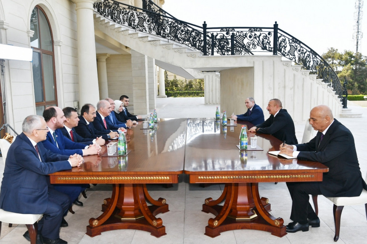 Prezident İlham Əliyev AK Partiya sədrinin birinci müavini qəbul edib