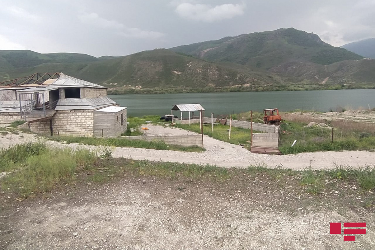 the Sugovushan reservoir located on the Tartar River in the Sugovushan village of the liberated Tartar region of Azerbaijan
