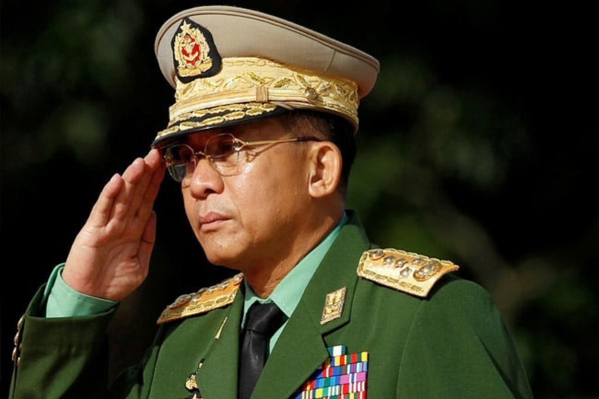 Myanma İttifaqı Respublikasının Dövlət İdarə Şurasının sədri general Min Aung Hlaing 