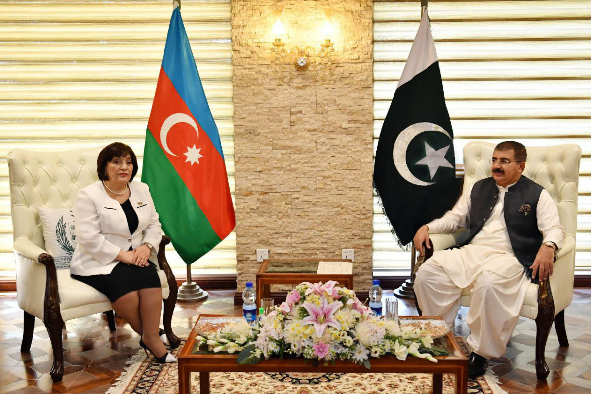 Председатель Милли Меджлиса Сахиба Гафарова встретилась с председателем Сената Пакистана