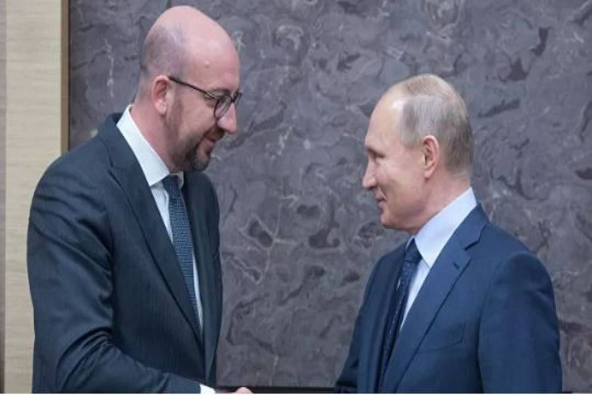 ​​​​​​​Rusiya Prezidenti Vladimir Putin və Avropa Şurasının sədri Şarl Mişel