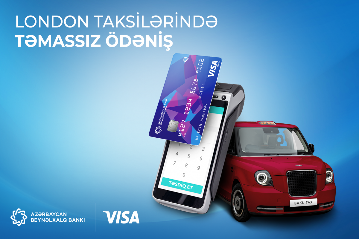 Azərbaycan Beynəlxalq Bankı London taksilərində təmassız POS-terminallar quraşdırıb