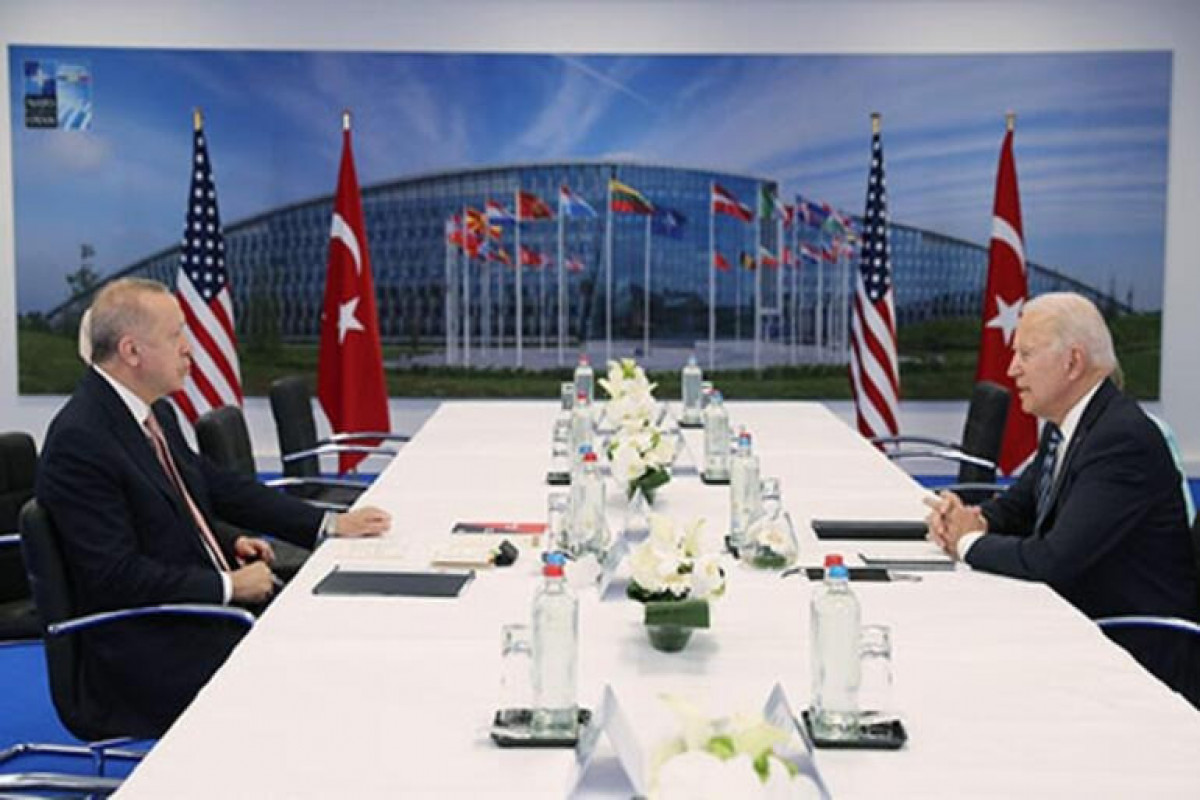 Президент Турции Реджеп Тайип Эрдоган и президент США Джо Байден