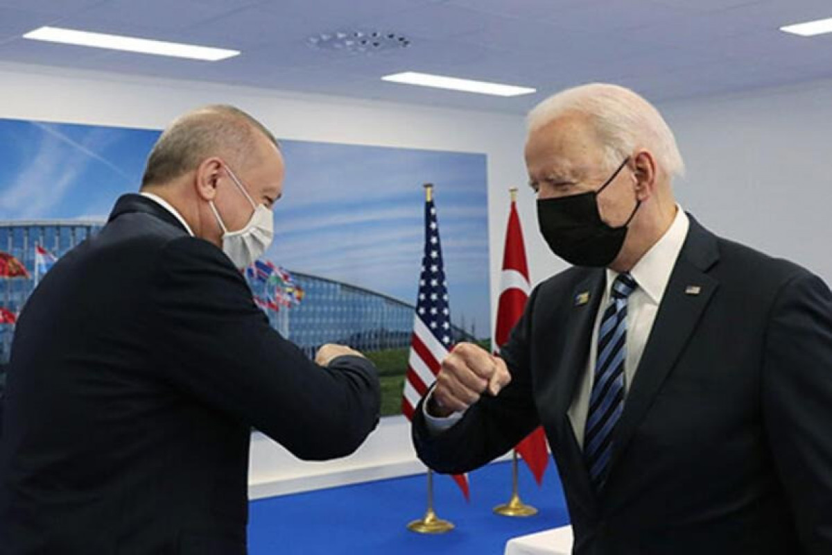 Президент Турции Реджеп Тайип Эрдоган и президент США Джо Байден