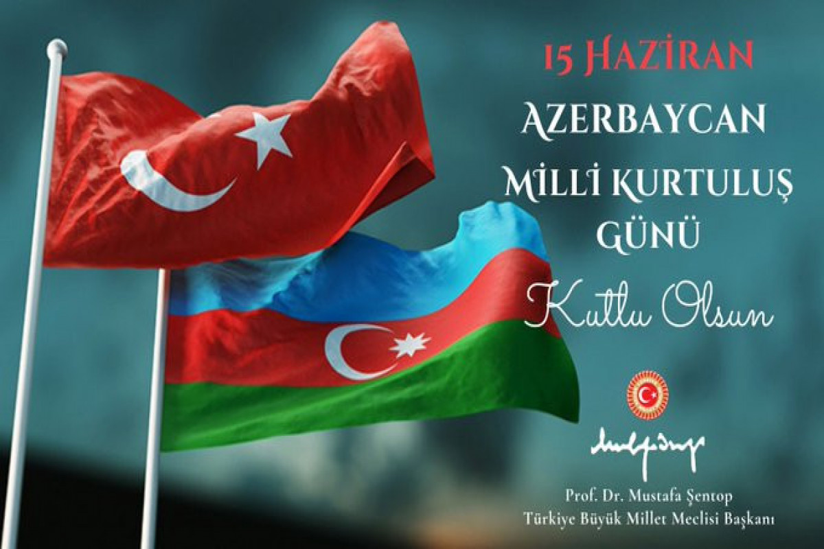 TBMM sədri Milli Qurtuluş Günü münasibətilə Azərbaycanı təbrik edib