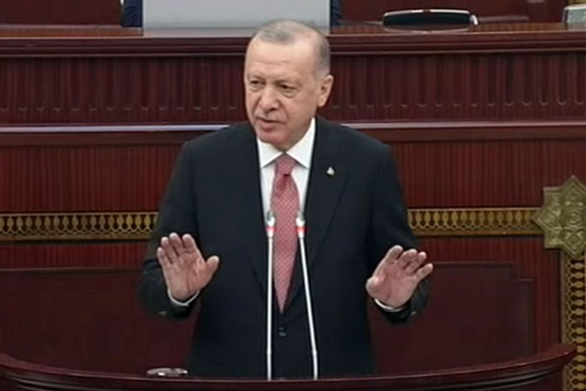 Ərdoğanın Azərbaycan Milli Məclisində çıxışı