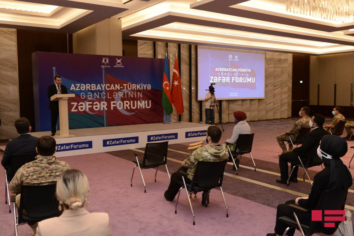 Azərbaycan və Türkiyə gənclərinin “Zəfər Forumu” keçirilib - FOTO 
