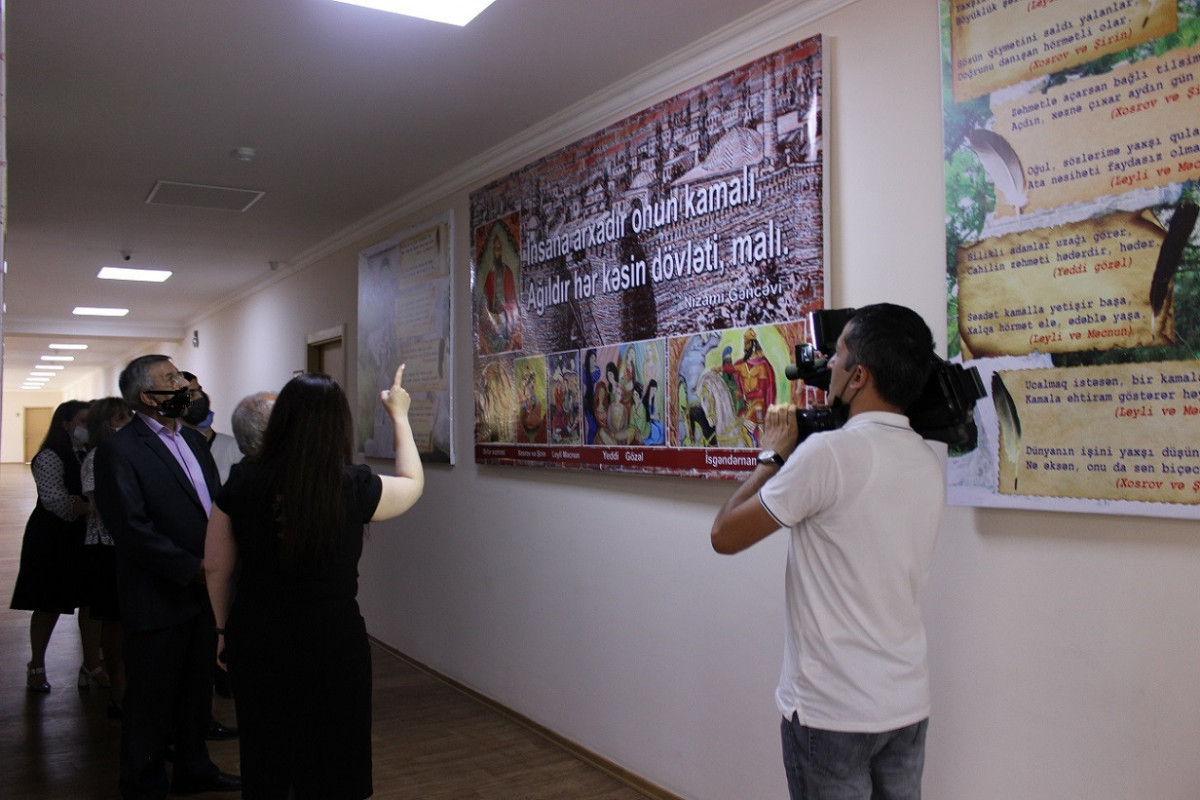 В бакинской школе состоялось открытие музея Низами-ФОТО 