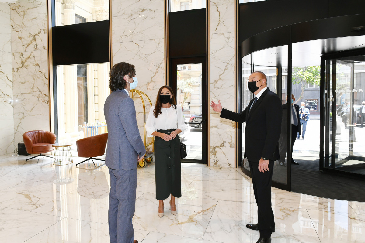 Президент Ильхам Алиев принял участие в церемонии открытия в Баку отеля Intercontinental-ОБНОВЛЕНО -ВИДЕО 