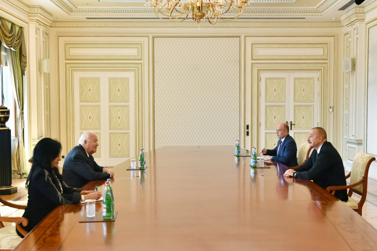 Встреча президента Ильхама Алиева с Мигелем Анхелем Моратиносом