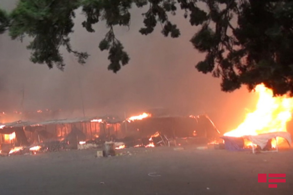 Пожар на рынке в Имишли потушен-ОБНОВЛЕНО 