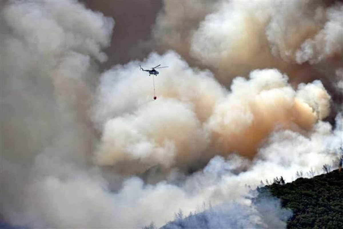 В Турции начался пожар в лесу в курортном районе, есть погибший – ФОТО  