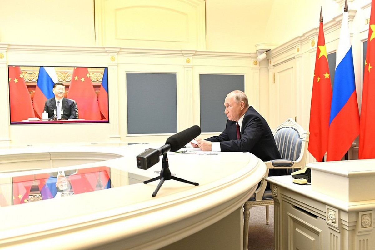 Rusiya və Çin liderləri videokonfrans formatında görüşüb