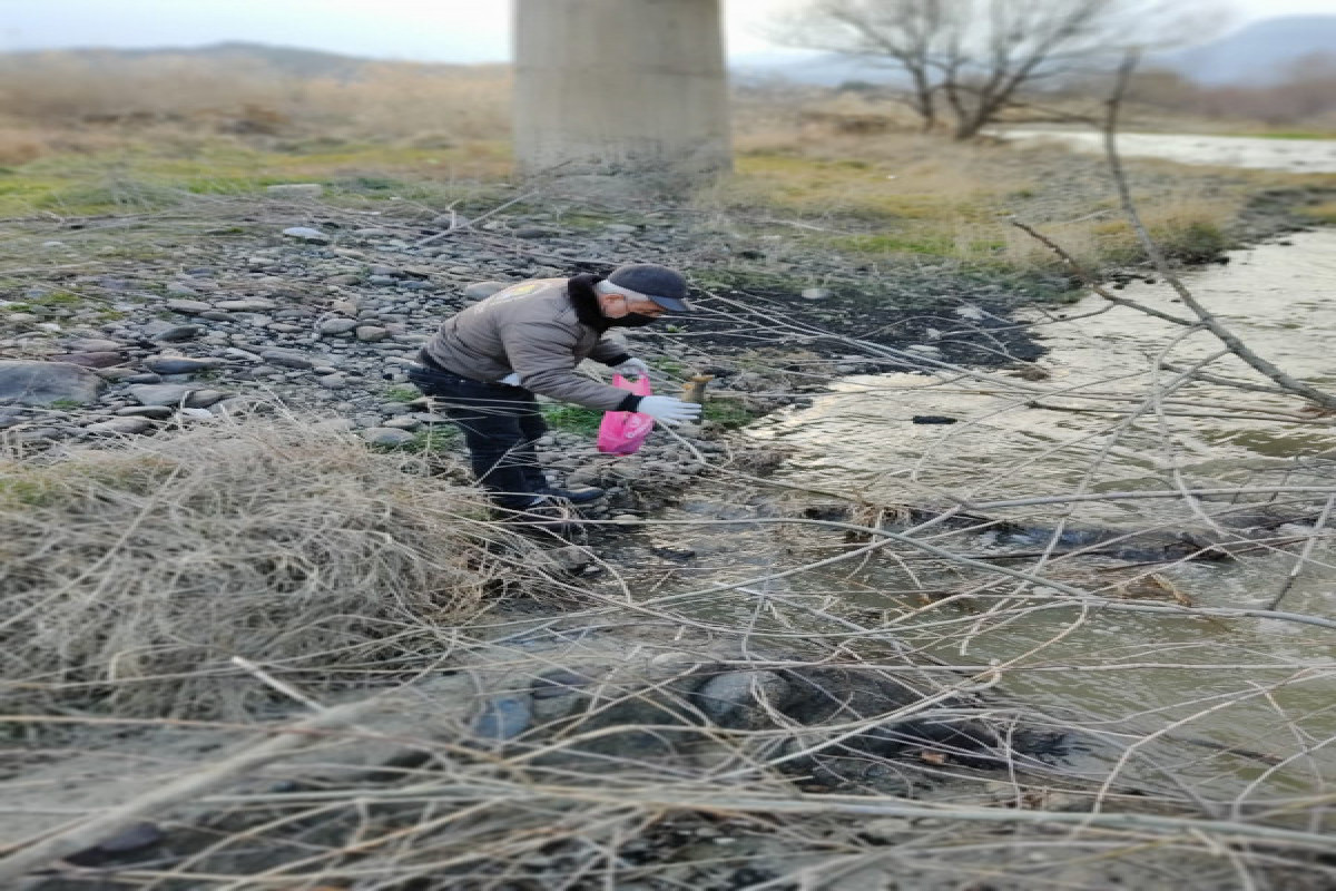 Подвергающаяся загрязнению со стороны Армении река Охчучай