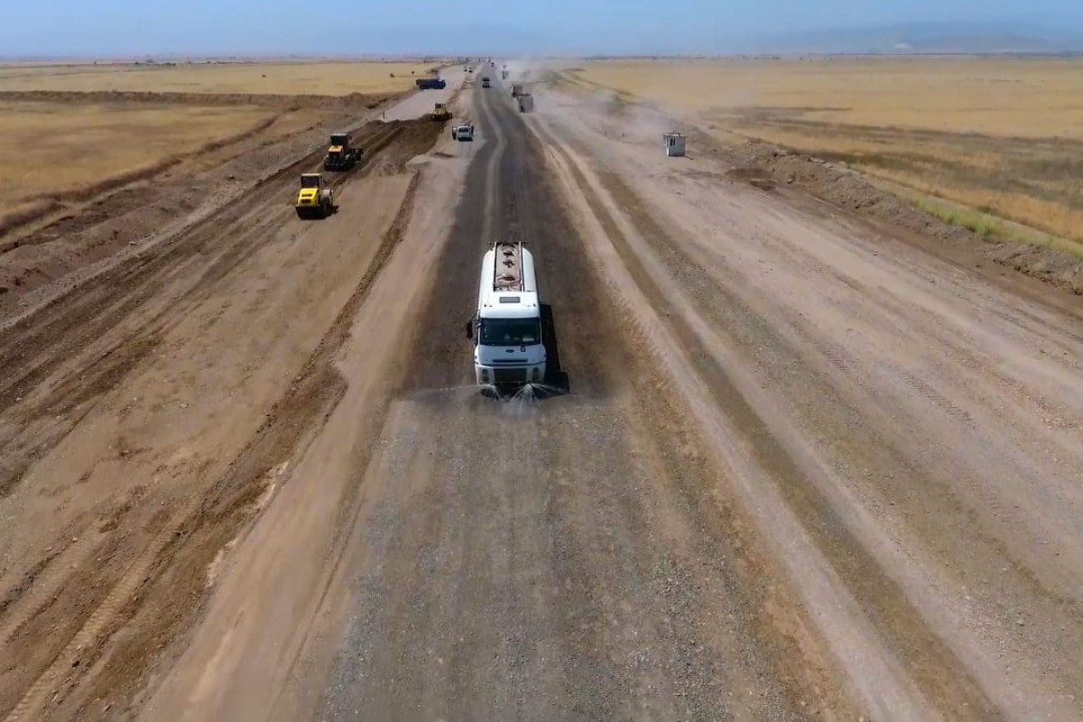 Construction of Barda-Aghdam highway being continued-PHOTO 