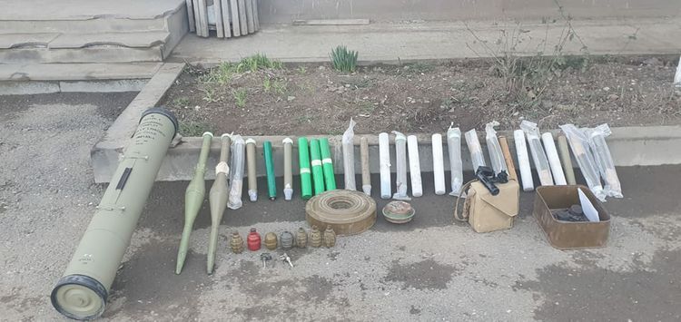 Weapons, left behind by enemy, detected in Khojavand