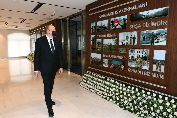 Президент Ильхам Алиев принял участие в церемонии открытия нового здания Азербайджанского Каспийского морского пароходства