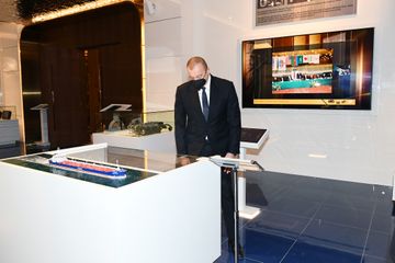 Prezident İlham Əliyev “Azərbaycan Xəzər Dəniz Gəmiçiliyi”nin yeni inzibati binasının açılışında iştirak edib  - YENİLƏNİB