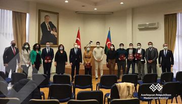 Mədəniyyət Nazirliyinin nümayəndə heyətinin Türkiyəyə səfəri davam edir