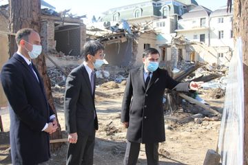 Yaponiya səfiri Gəncədə mülki əhaliyə qarşı törədilən terror aktlarını pisləyib