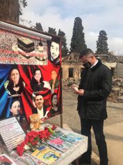 Ukrayna səfiri Gəncədə Ermənistanın atəşə tutduğu ərazidə olub - YENİLƏNİB - FOTO