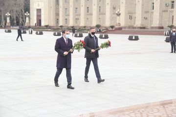Ukrayna səfiri Gəncədə Ermənistanın atəşə tutduğu ərazidə olub - YENİLƏNİB - FOTO