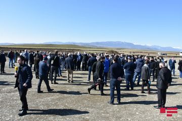 Füzuli aeroportunun binasının bünövrəsinin qazılmasına başlanıb - FOTO