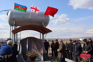 Gürcüstanda Vətən müharibəsi şəhidinin xatirəsi əbədiləşdirilib - FOTO