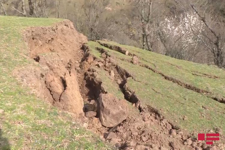 Landslide occurs in Astara, Azerbaijan