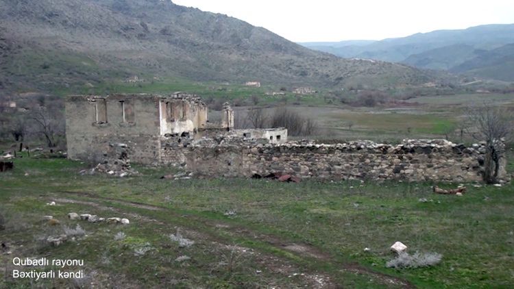 Azerbaijani MoD releases  video footage of the Bakhtiyarli village of the Gubadli region  - VIDEO