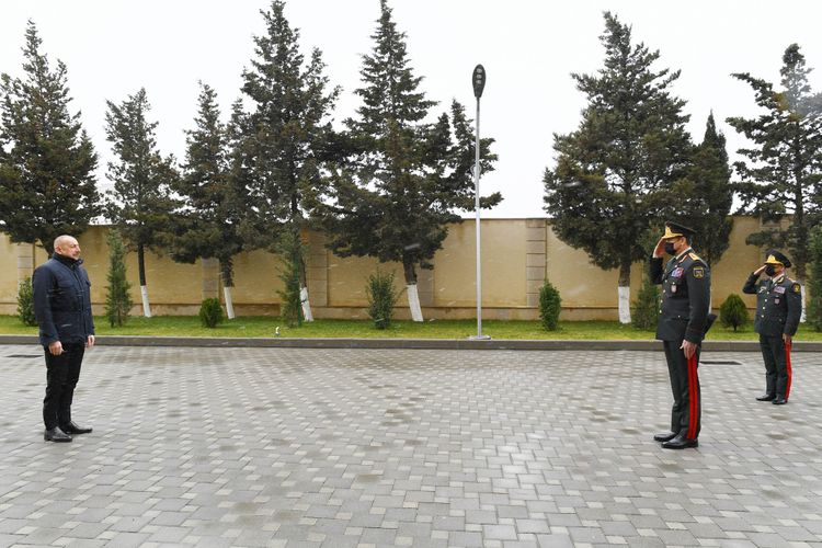 Prezident İlham Əliyev Daxili Qoşunların hərbi hissəsinin açılışında iştirak edib  - YENİLƏNİB