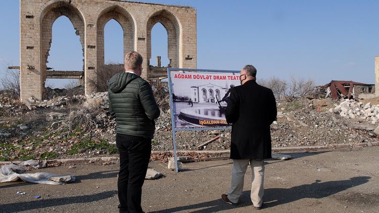 Representatives of the International Conflict Resolution Center of US liken Aghdam to remains of Pompeii city 