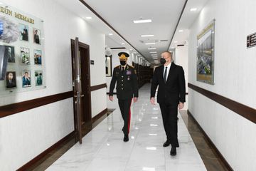 Prezident İlham Əliyev Daxili Qoşunların hərbi hissəsinin açılışında iştirak edib  - YENİLƏNİB