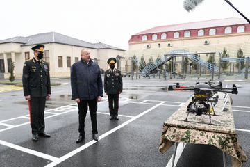 Prezident İlham Əliyev Daxili Qoşunların hərbi hissəsinin açılışında iştirak edib  - YENİLƏNİB