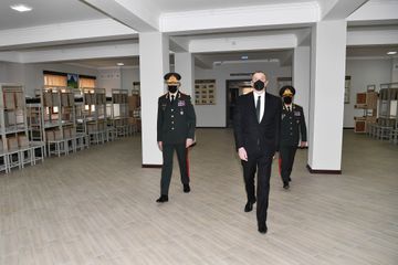 Prezident İlham Əliyev Daxili Qoşunların hərbi hissəsinin açılışında iştirak edib  - YENİLƏNİB
