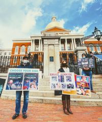 ABŞ-ın Boston şəhərində azərbaycanlıların etiraz aksiyası olub - FOTO