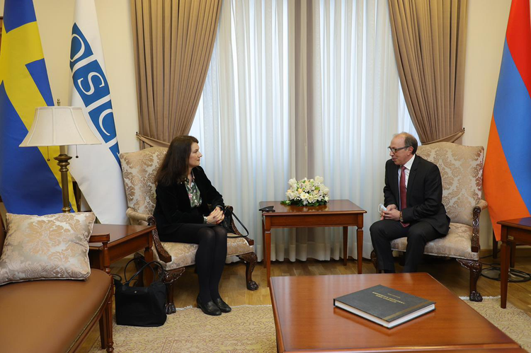 Председатель ОБСЕ встретилась с главой МИД Армении